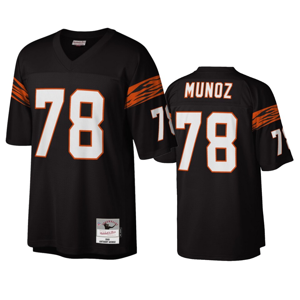 men's bengals anthony munoz black legacy replica jersey 0a
