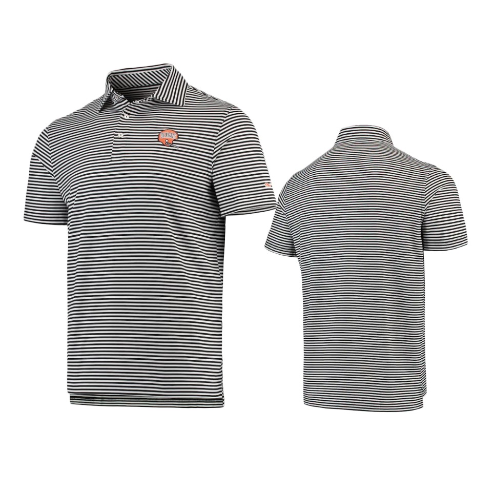 men's bengals black winstead stripe polo
