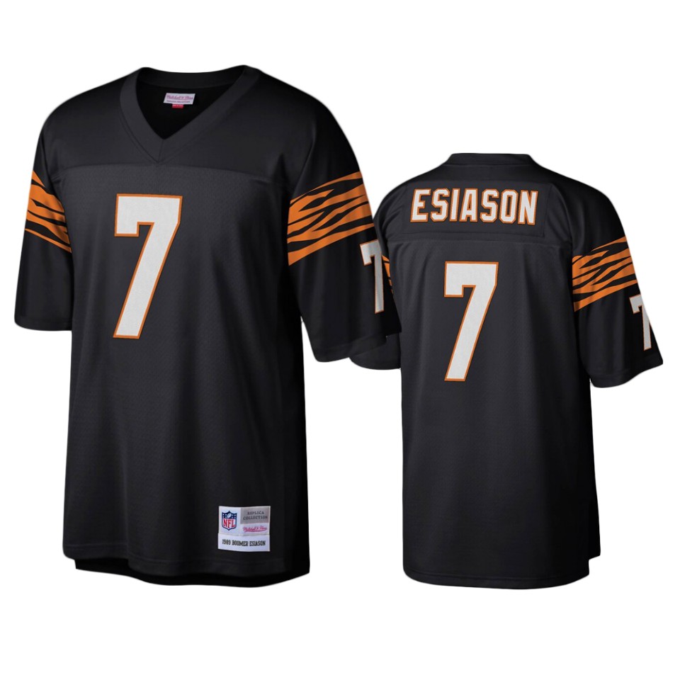 men's bengals boomer esiason black legacy replica jersey