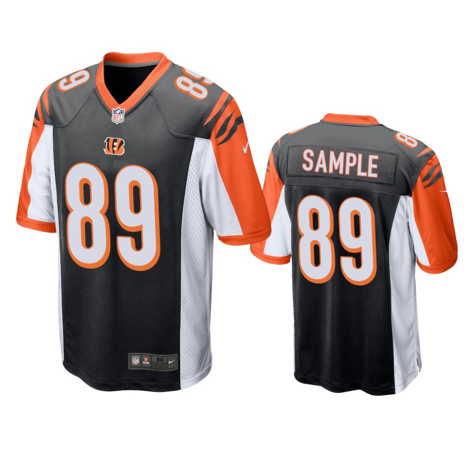 men's bengals drew sample black game jersey