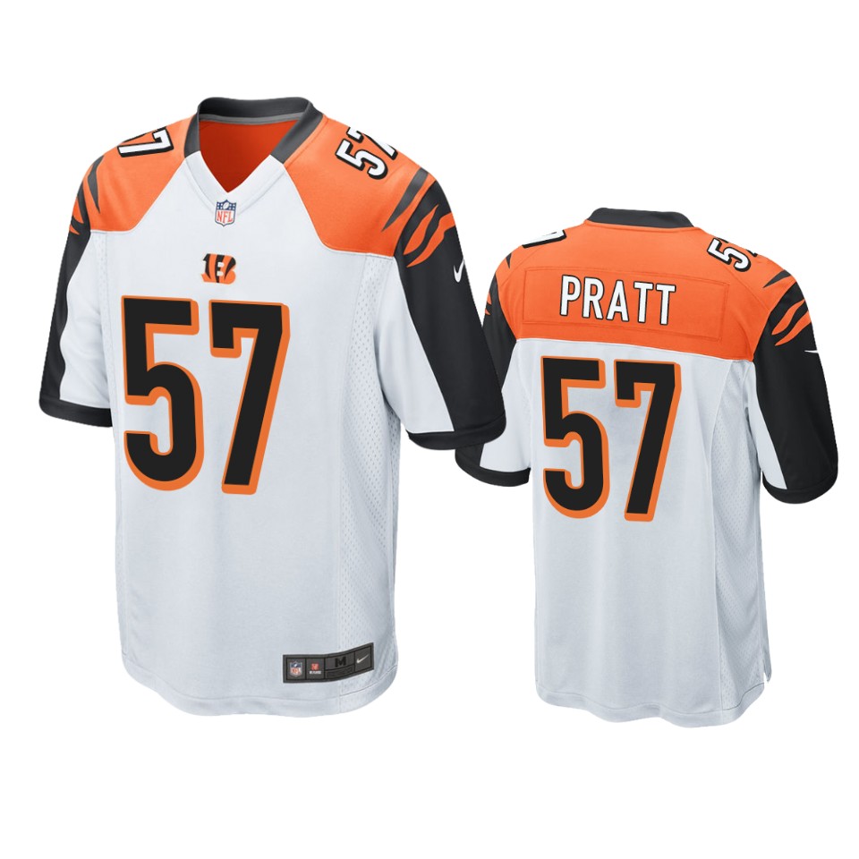 men's bengals germaine pratt white game jersey