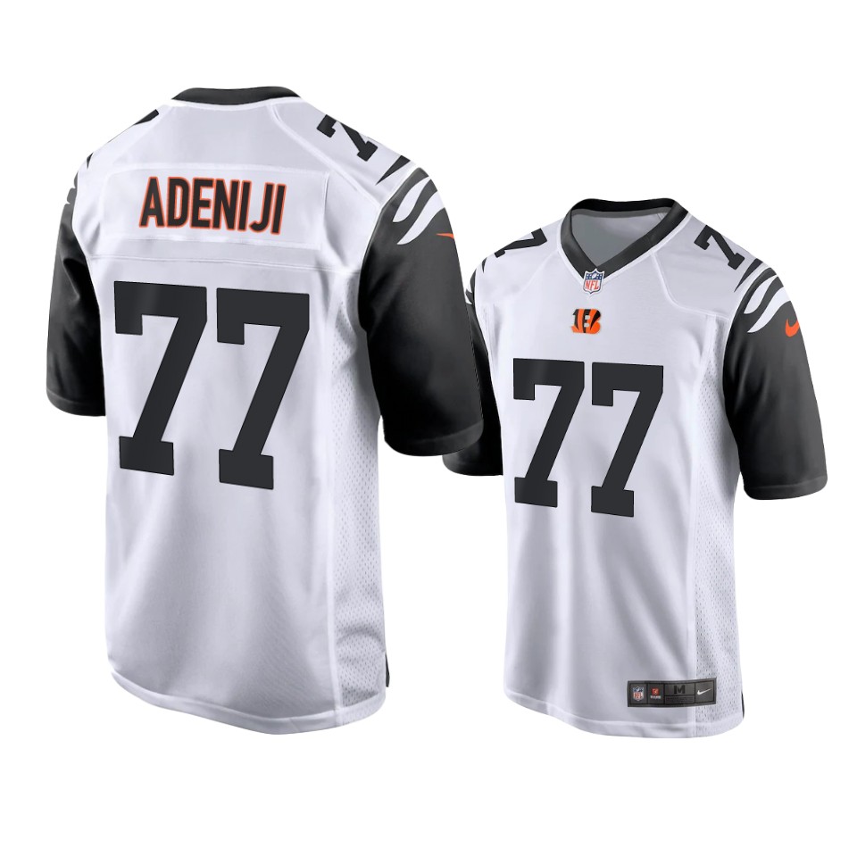 men's bengals hakeem adeniji white 2021 alternate game jersey