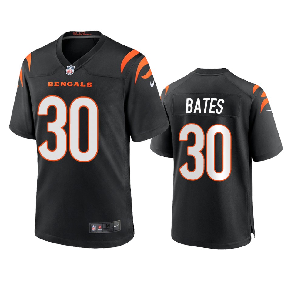 men's bengals jessie bates iii black 2021 game jersey