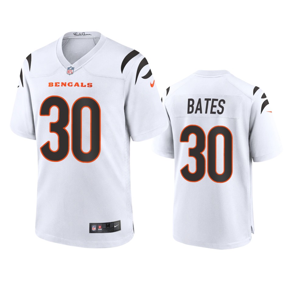 men's bengals jessie bates iii white 2021 game jersey