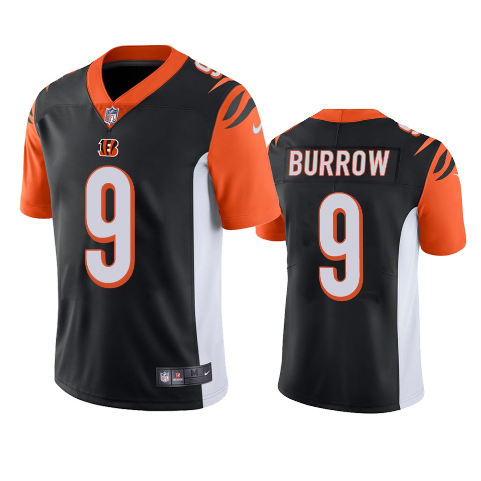 men's bengals joe burrow black vapor limited jersey
