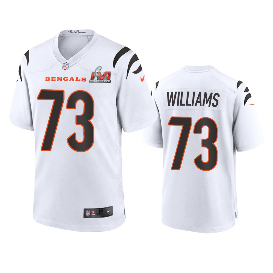 men's bengals jonah williams white super bowl lvi game jersey