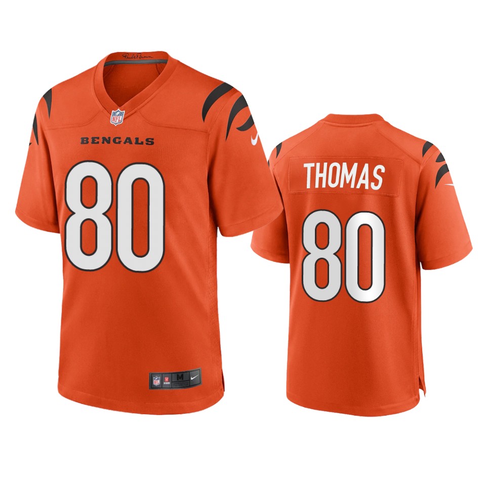men's bengals mike thomas orange 2021 game jersey