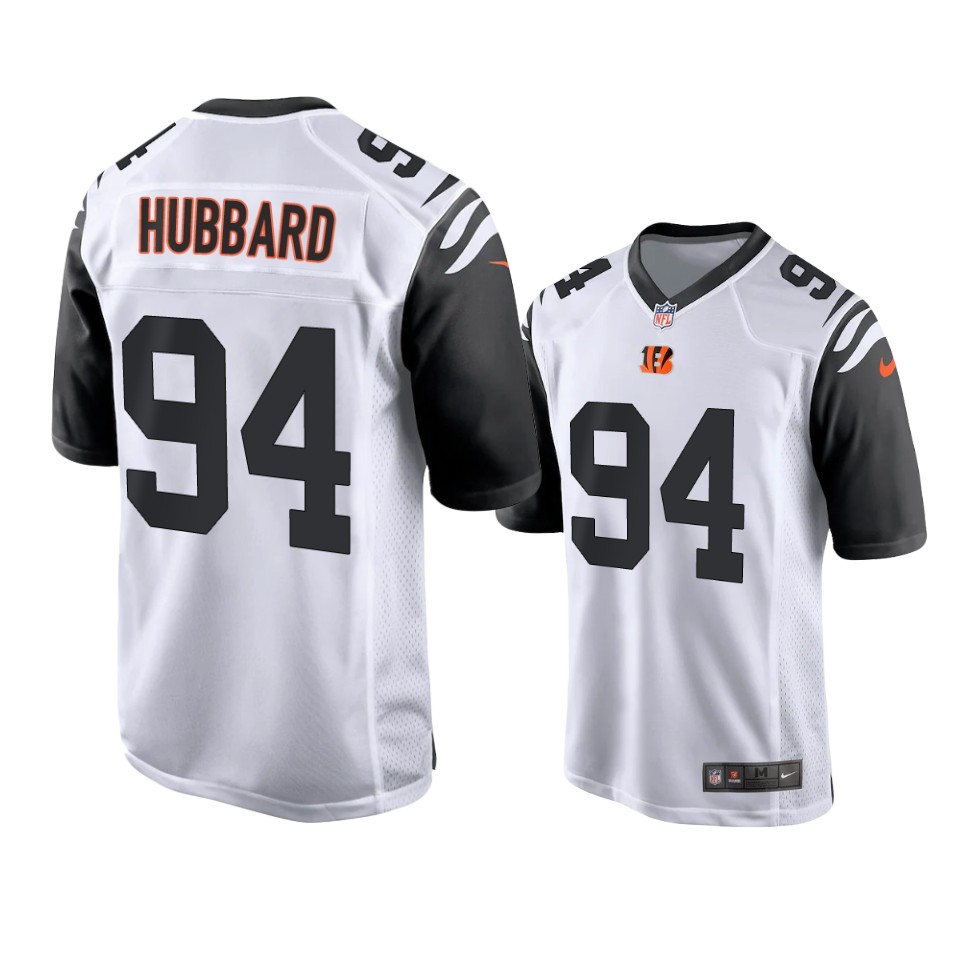 men's bengals sam hubbard white 2021 alternate game jersey