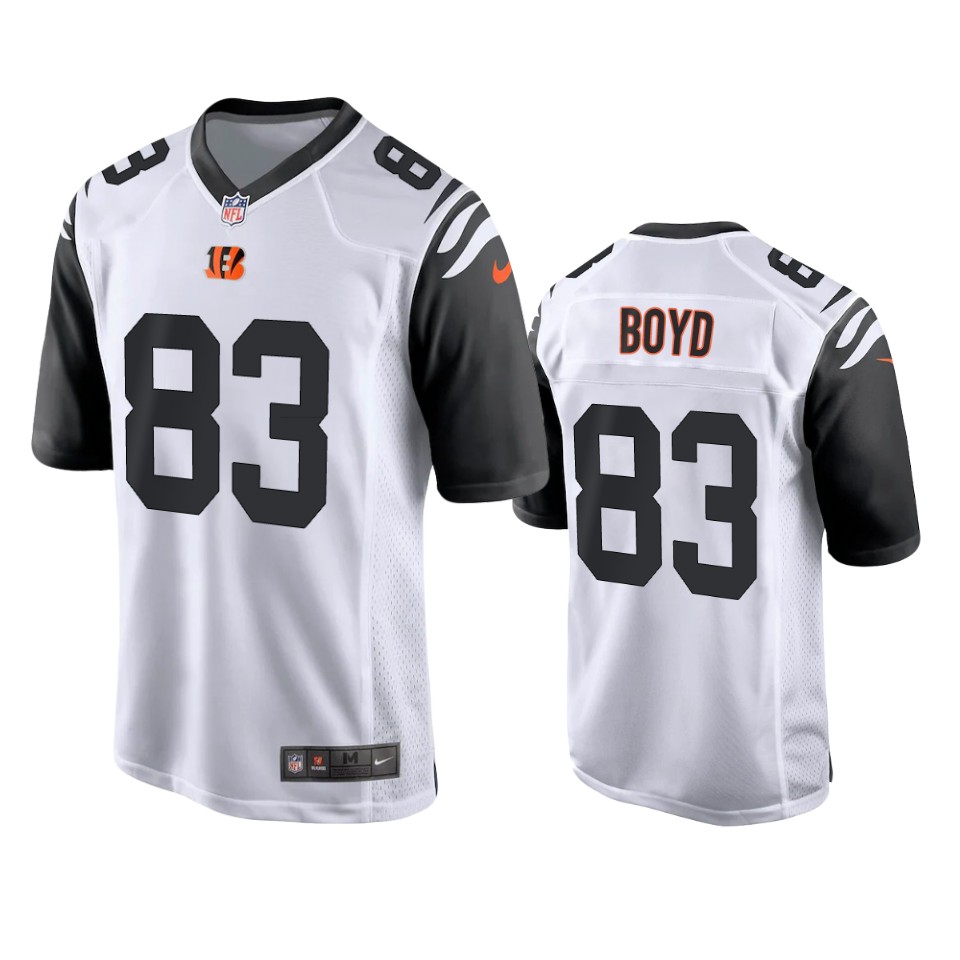 men's bengals tyler boyd white 2021 alternate game jersey