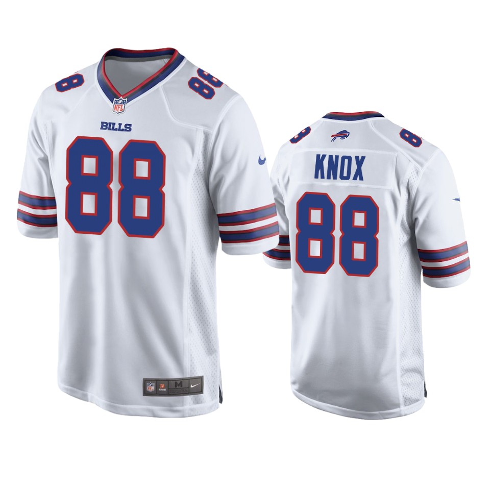 men's bills dawson knox white game jersey