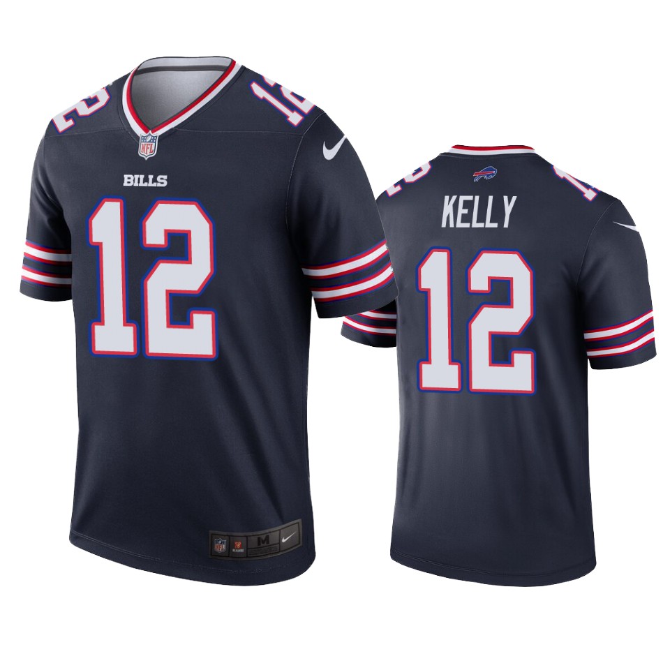 men's bills jim kelly navy inverted legend jersey