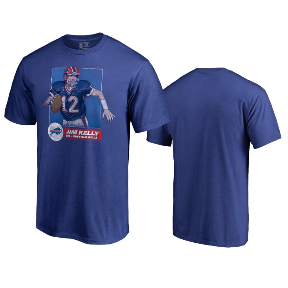 men's bills jim kelly royal illustration t shirt