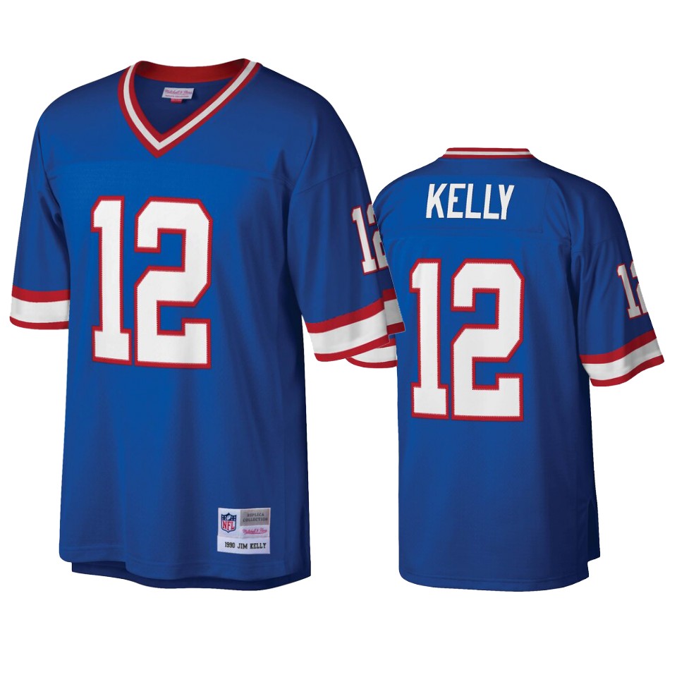 men's bills jim kelly royal legacy replica jersey