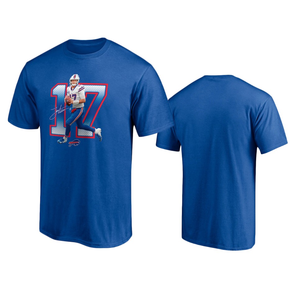 men's bills josh allen royal powerhouse player graphic t shirt