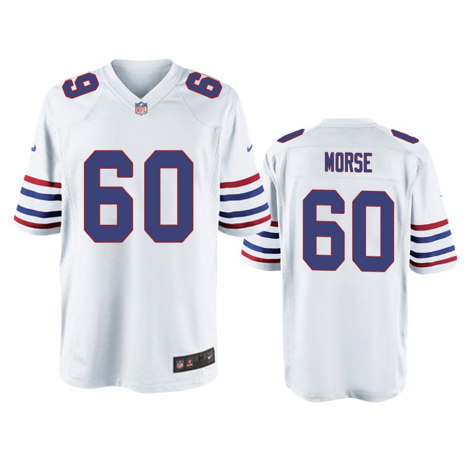 men's bills mitch morse white alternate game jersey