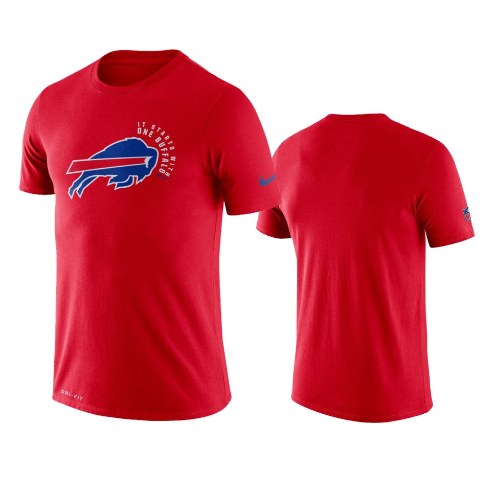 men's bills red sideline local performance t shirt