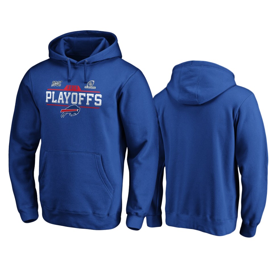 men's bills royal 2019 nfl playoffs chip shot pullover hoodie