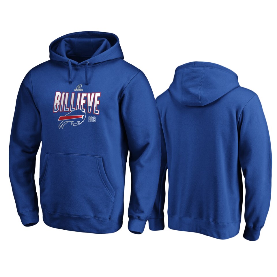 men's bills royal 2019 nfl playoffs hometown checkdown pullover hoodie