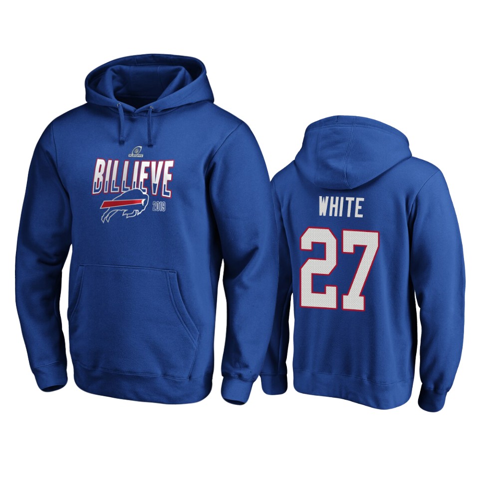 men's bills tre'davious white royal 2019 nfl playoffs hometown checkdown pullover hoodie