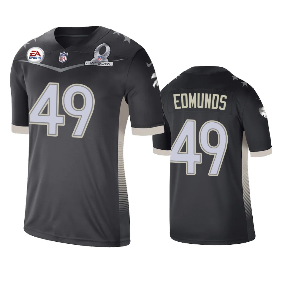 men's bills tremaine edmunds anthracite 2021 afc pro bowl game jersey