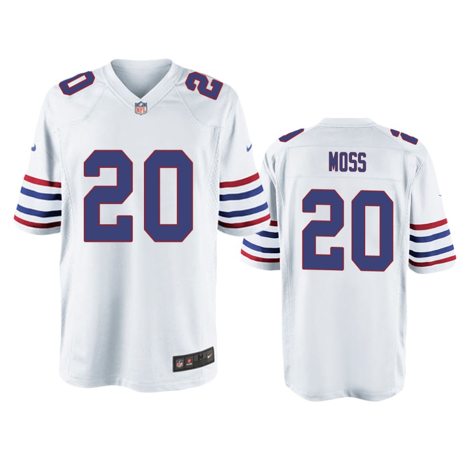 men's bills zack moss white alternate game jersey