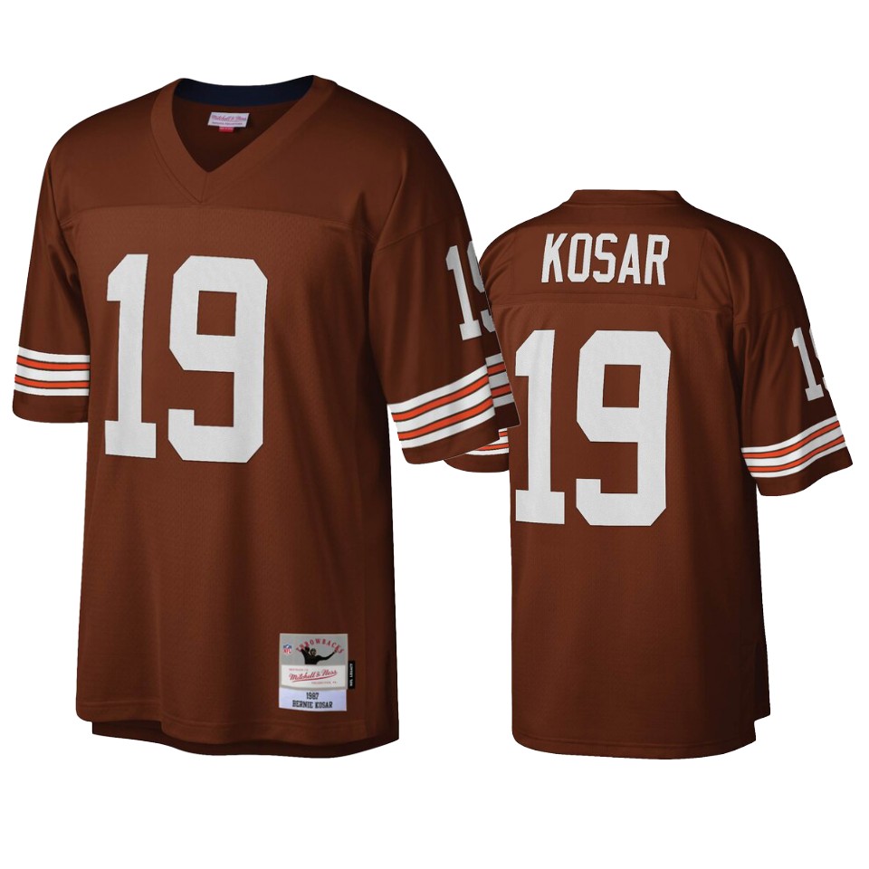 men's browns bernie kosar brown legacy replica jersey