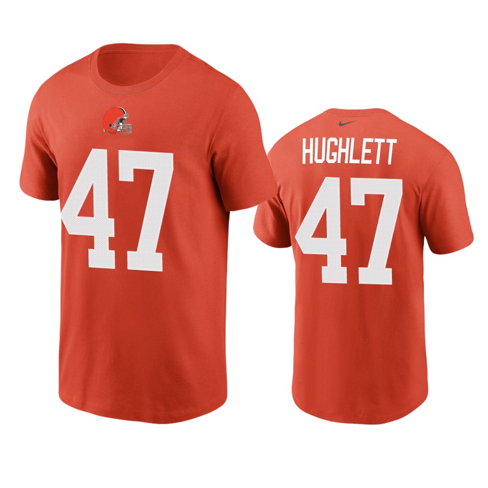 men's browns charley hughlett nikeorange t shirt
