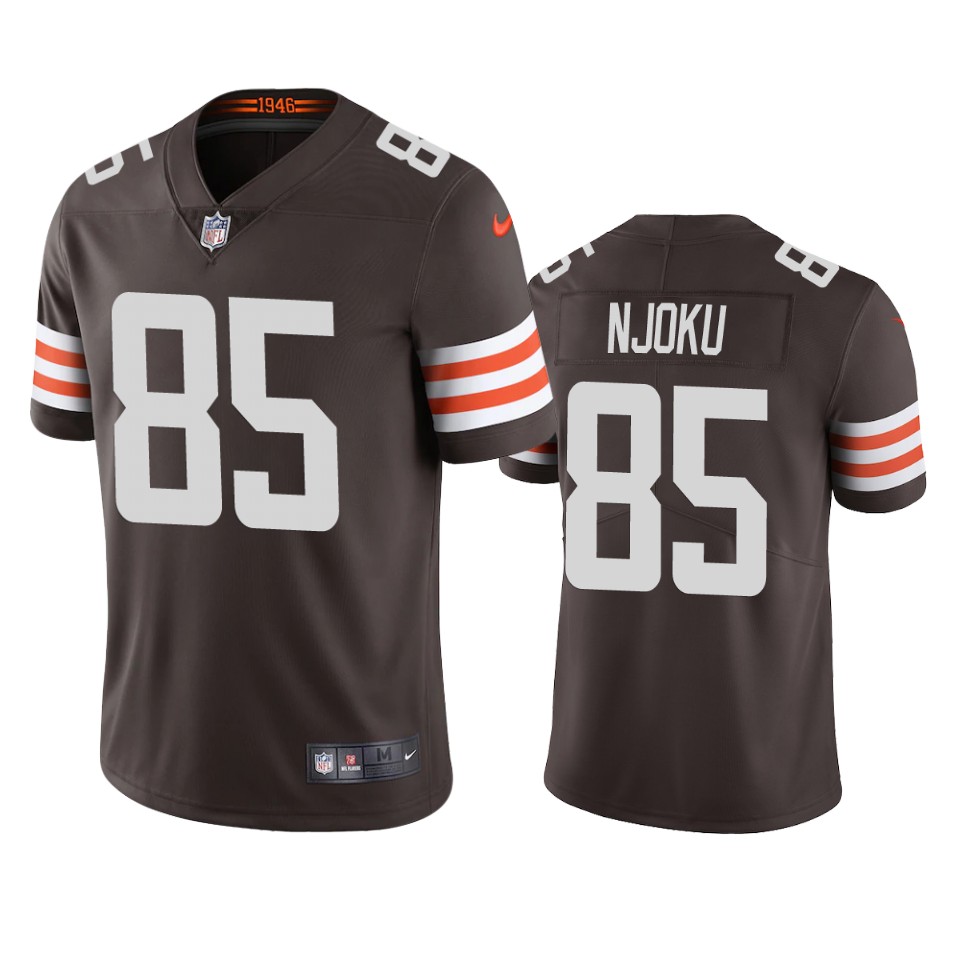 men's browns david njoku brown 2020 vapor limited jersey