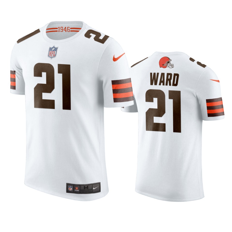 men's browns denzel ward nikewhite t shirt