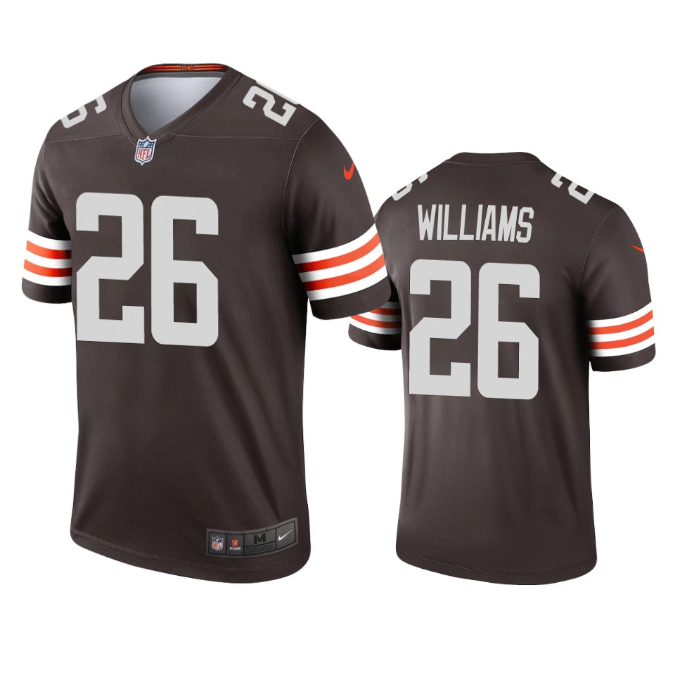 men's browns greedy williams brown 2020 legend jersey