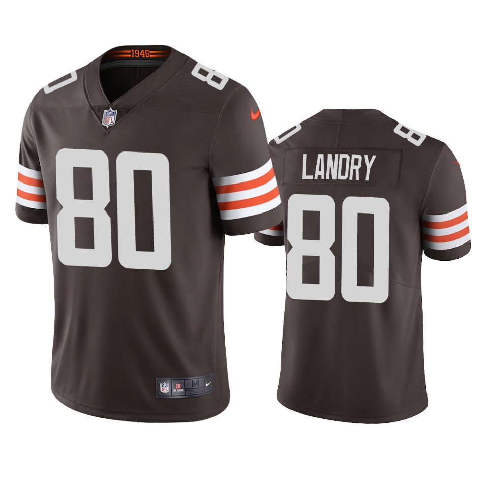 men's browns jarvis landry brown 2020 vapor limited jersey
