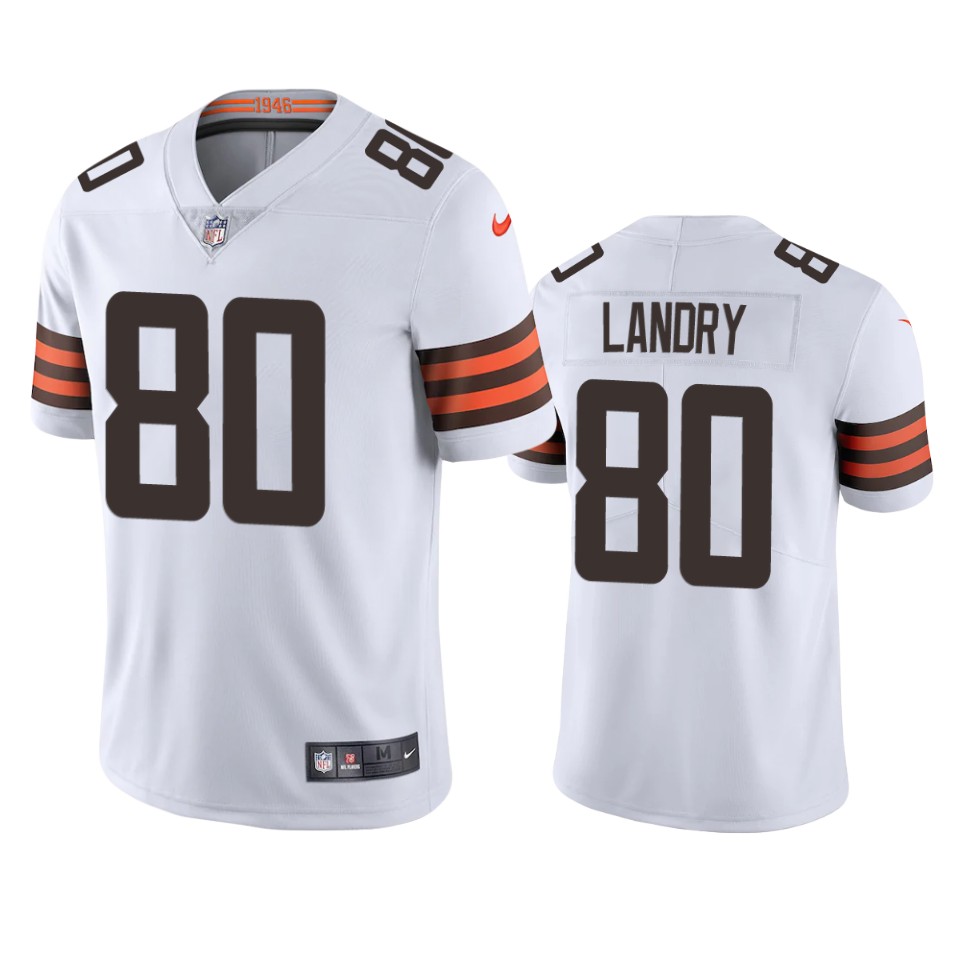 men's browns jarvis landry white 2020 vapor limited jersey