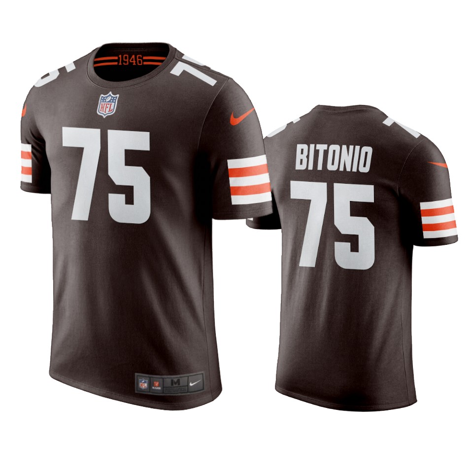 men's browns joel bitonio nikebrown t shirt