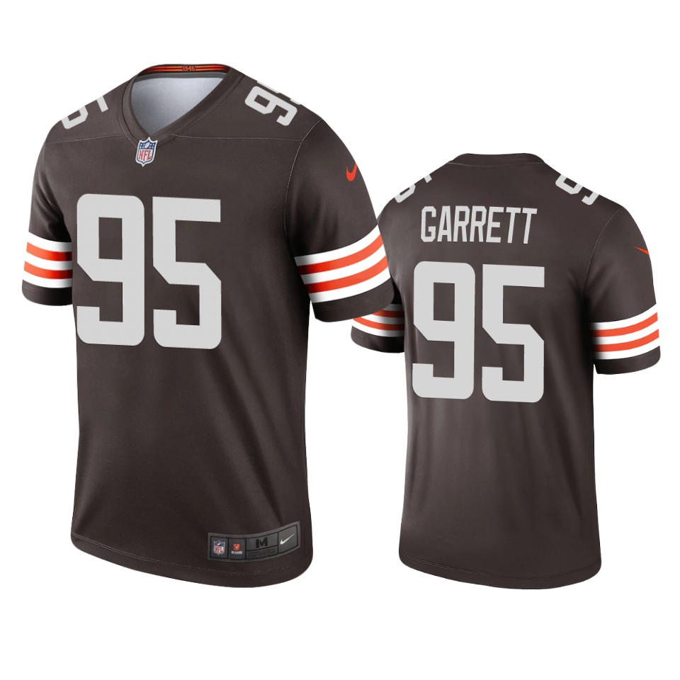 men's browns myles garrett brown 2020 legend jersey
