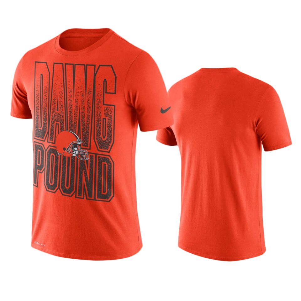 men's browns orange local verbiage performance t shirt