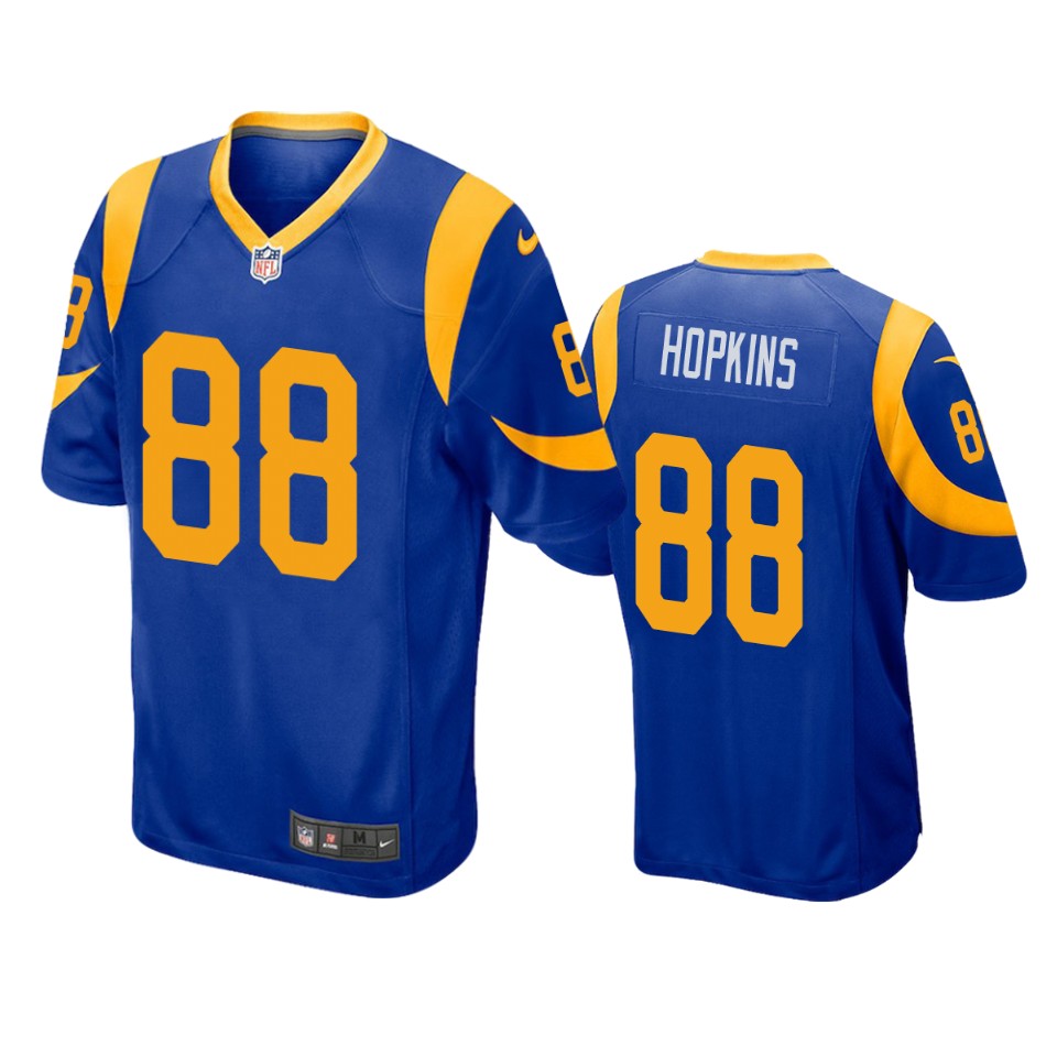 men's brycen hopkins rams royal game jersey