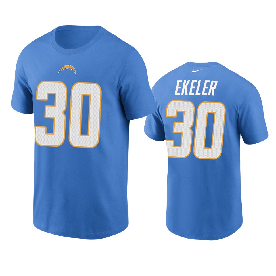 men's chargers austin ekeler nikepowder blue team player t shirt