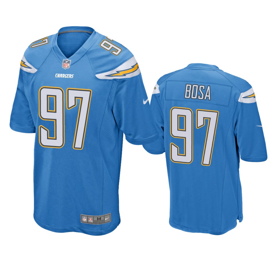 men's chargers joey bosa blue game jersey