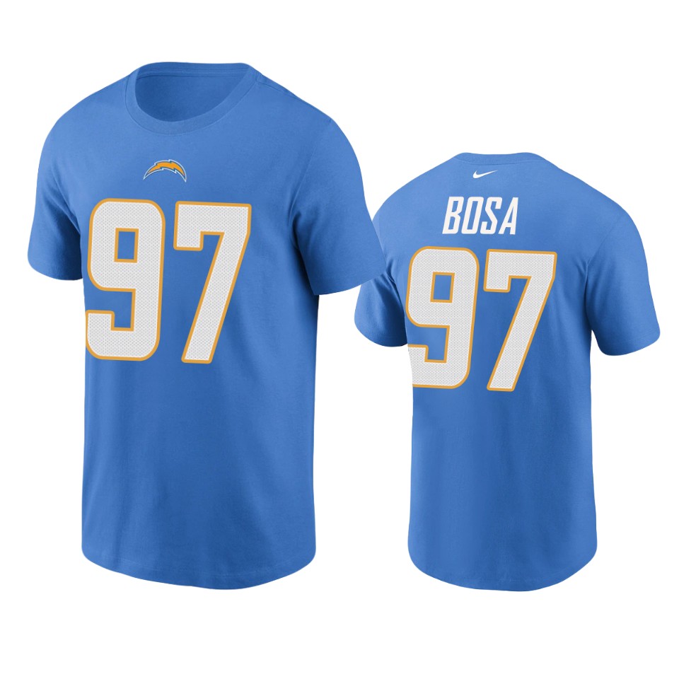 men's chargers joey bosa nikepowder blue team player t shirt