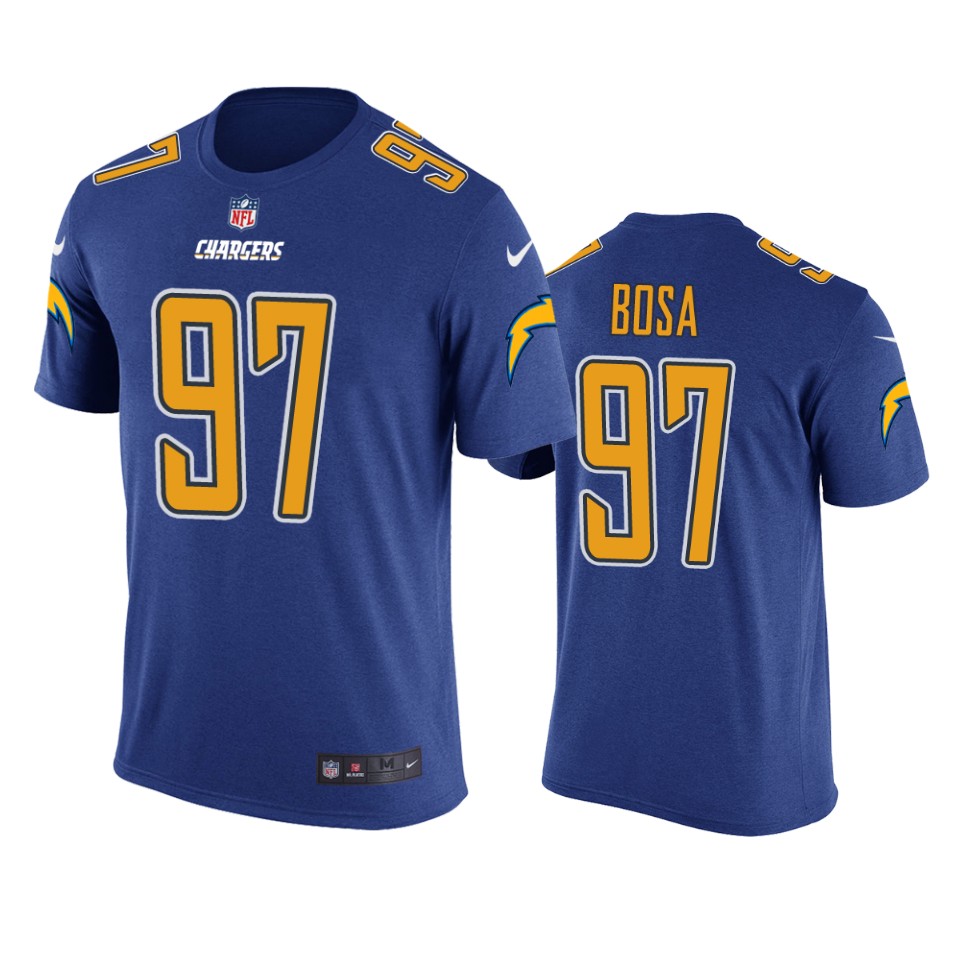 men's chargers joey bosa royal color rush t shirt