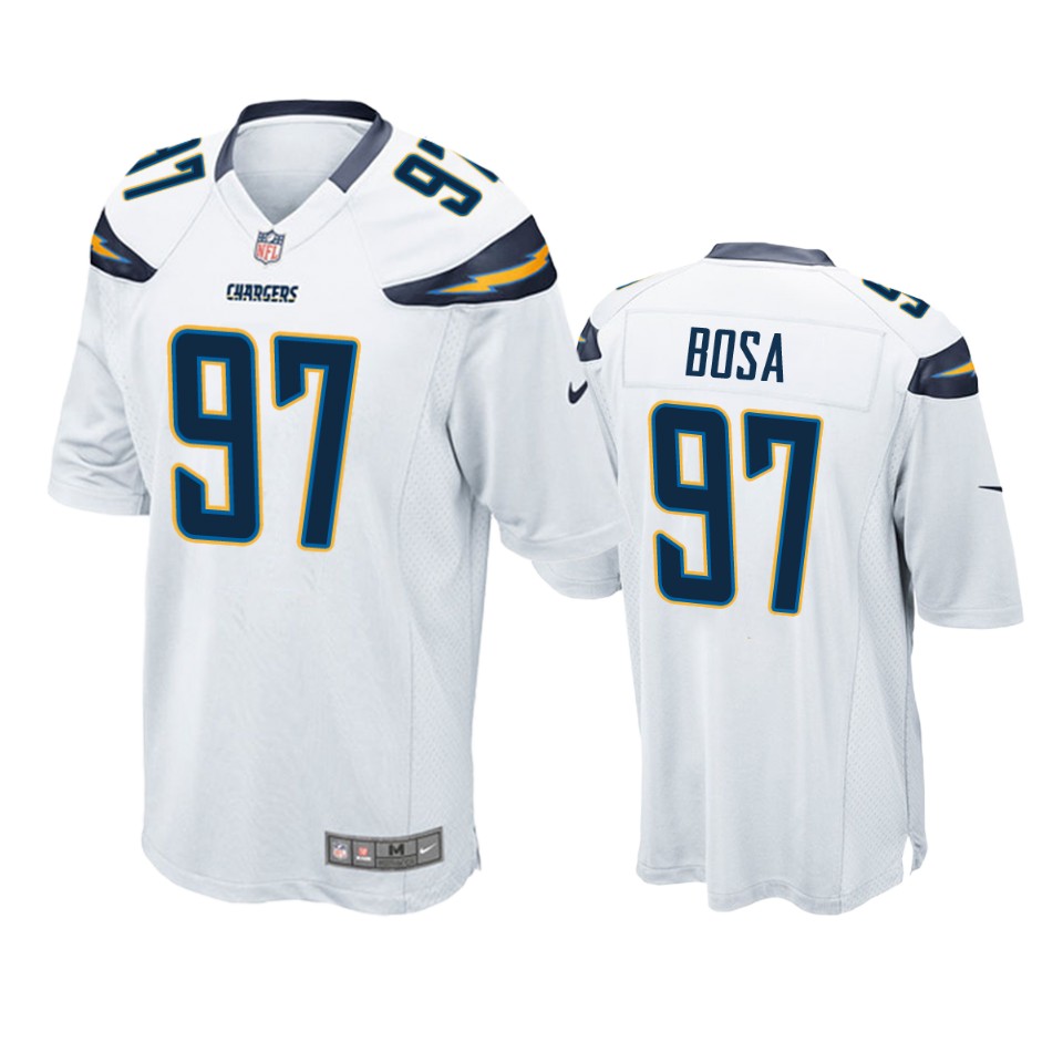 men's chargers joey bosa white game jersey