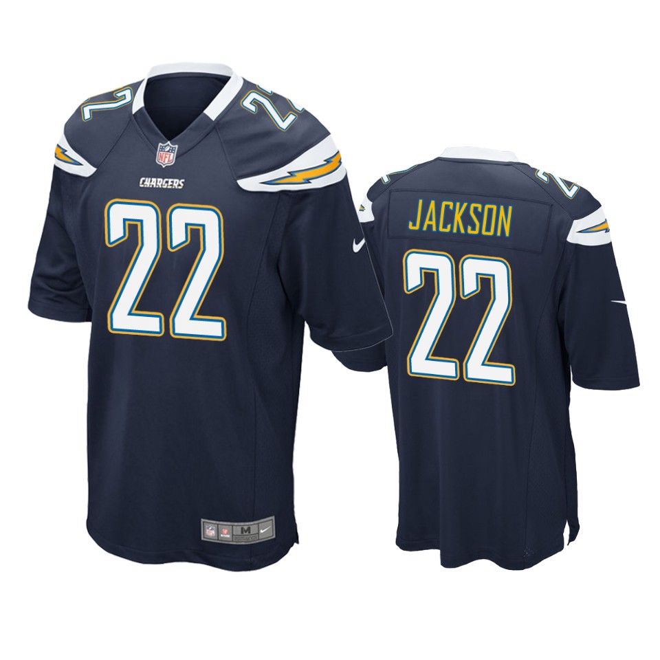 men's chargers justin jackson navy game jersey