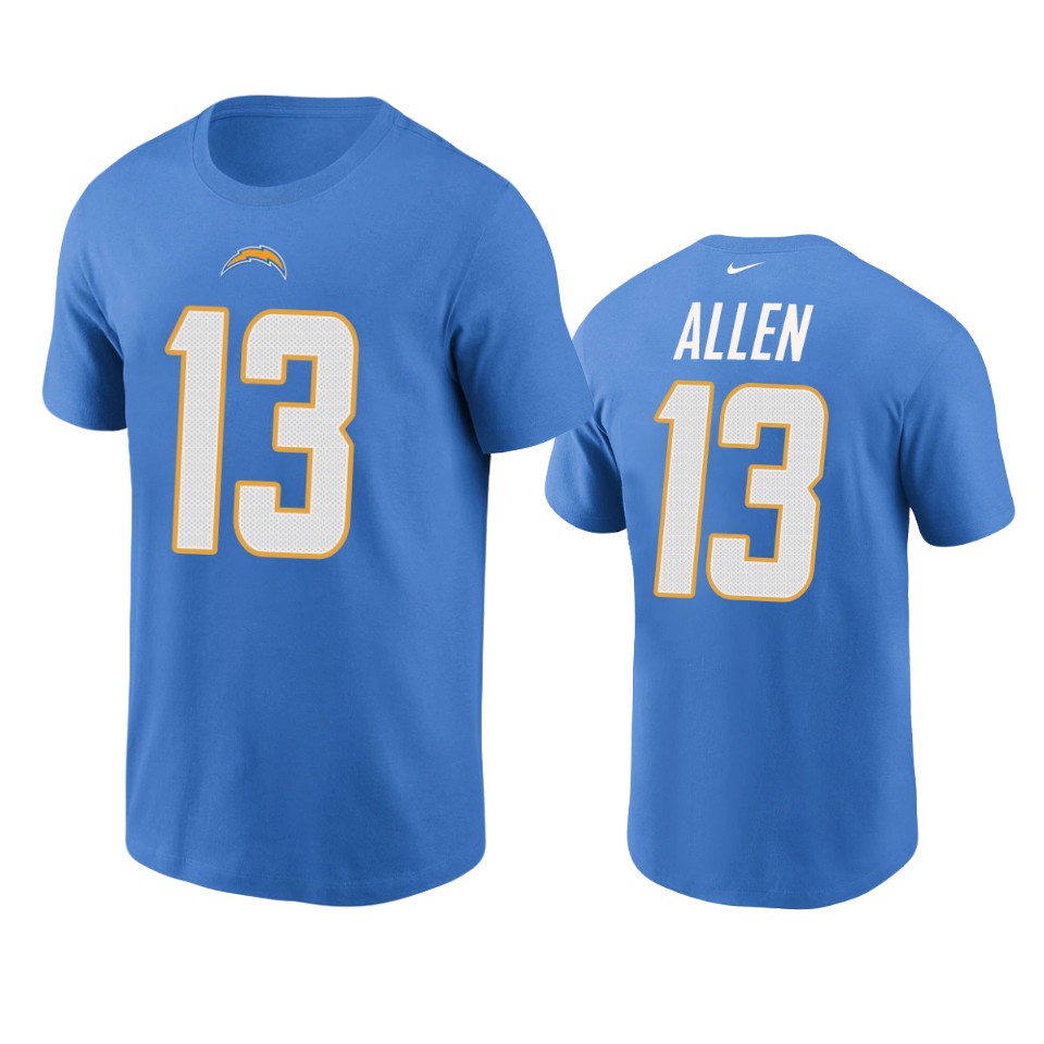 men's chargers keenan allen nikepowder blue team player t shirt