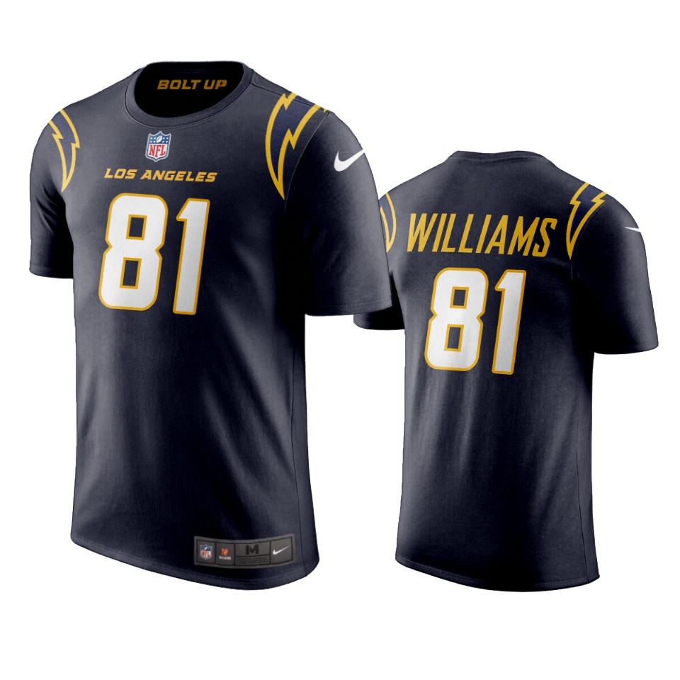 men's chargers mike williams nikenavy t shirt