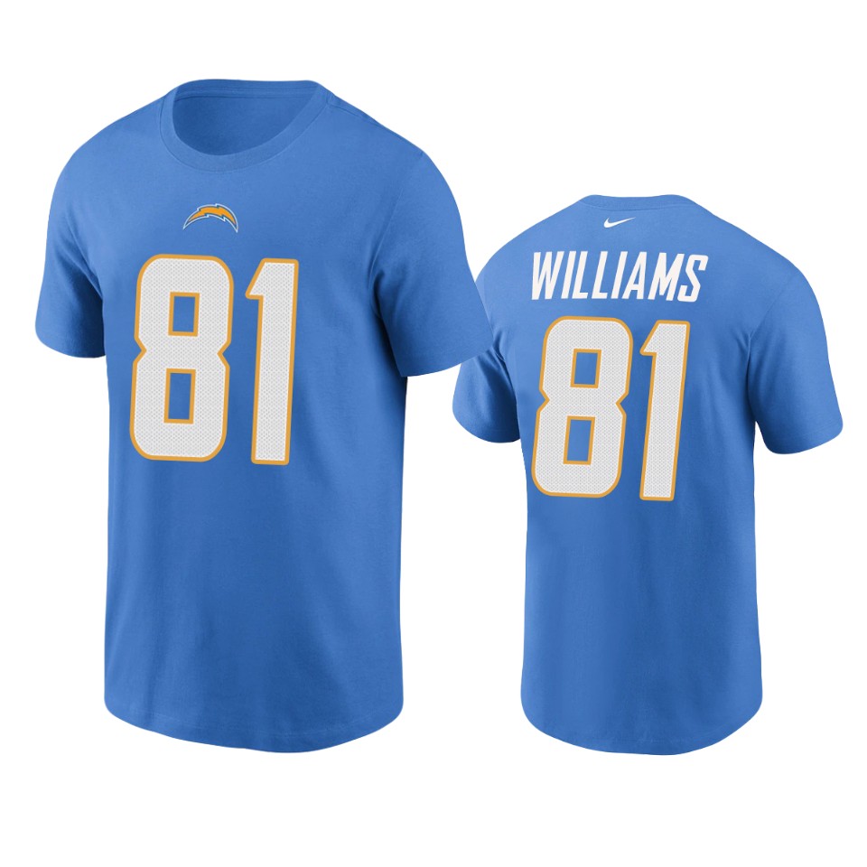 men's chargers mike williams nikepowder blue team player t shirt