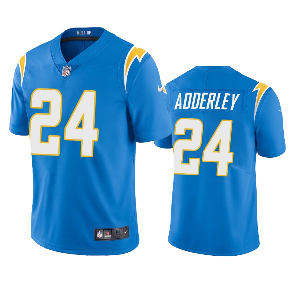 men's chargers nasir adderley powder blue 2020 vapor limited jersey