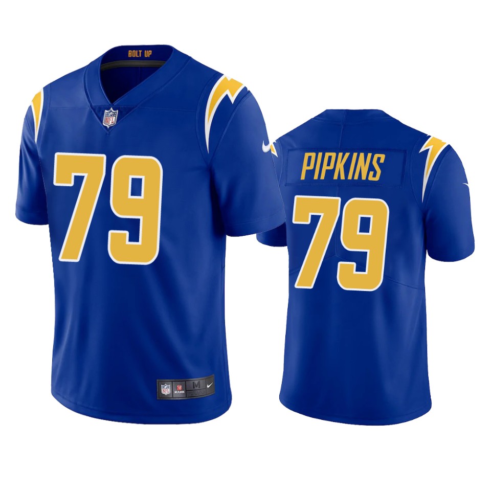 men's chargers trey pipkins royal 2020 2nd alternate vapor limited jersey