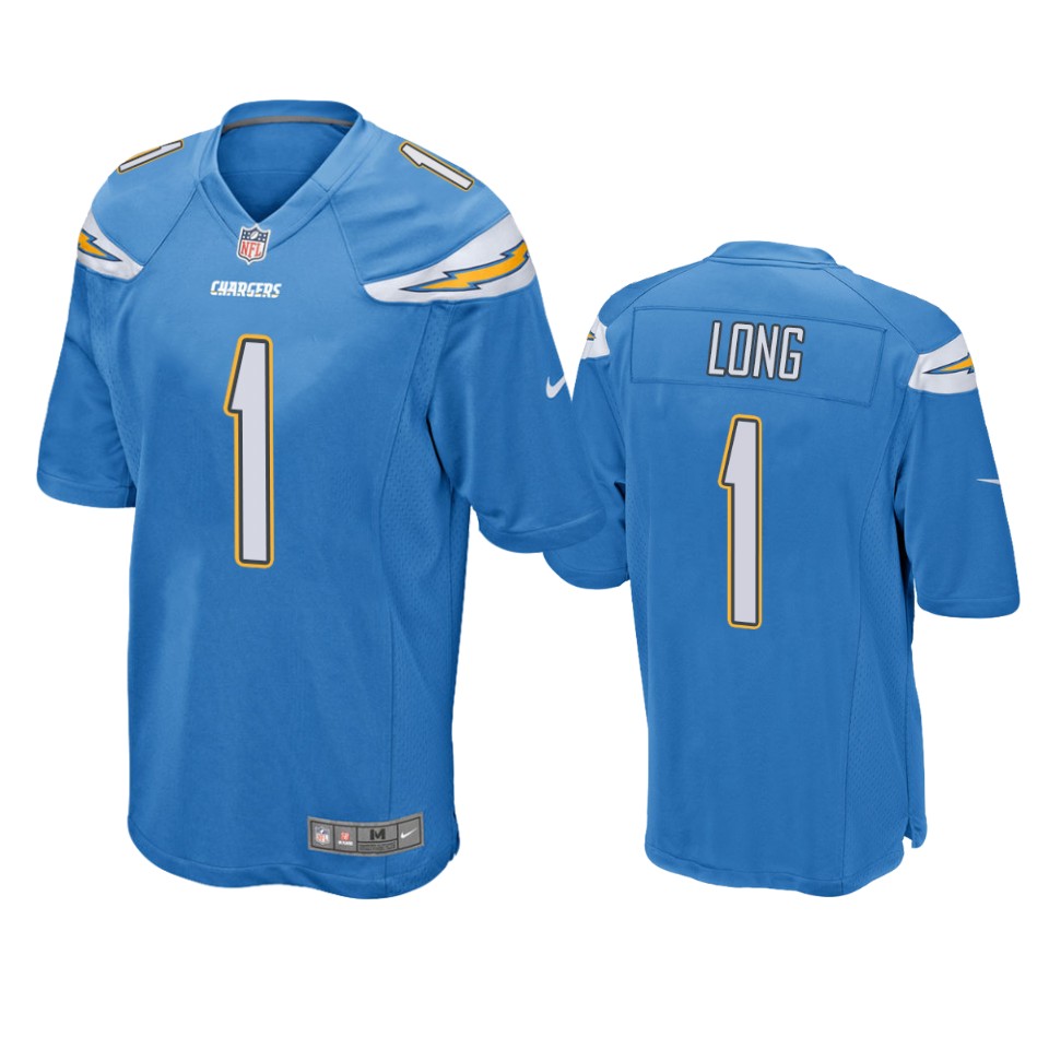 men's chargers ty long powder blue game jersey