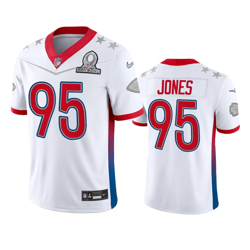 men's chiefs chris jones white game 2022 afc pro bowl jersey
