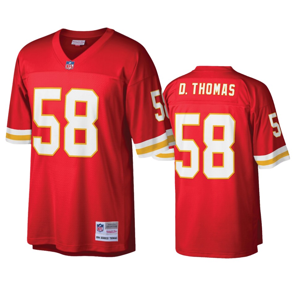 men's chiefs derrick thomas red legacy replica jersey 0a